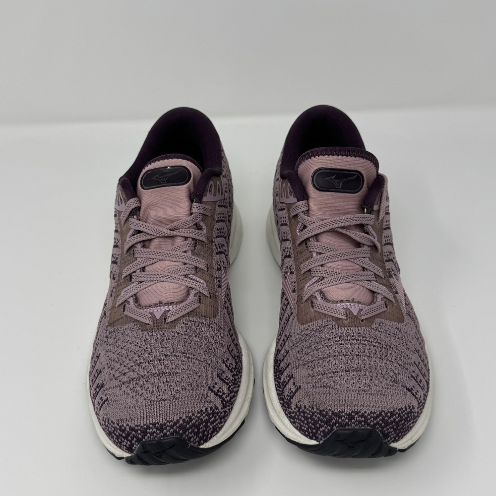 Mizuno Wave Rider 24 Waveknit Women’s Size 9.5 Woodrose Pale Lilac Running Shoes - Picture 8 of 11